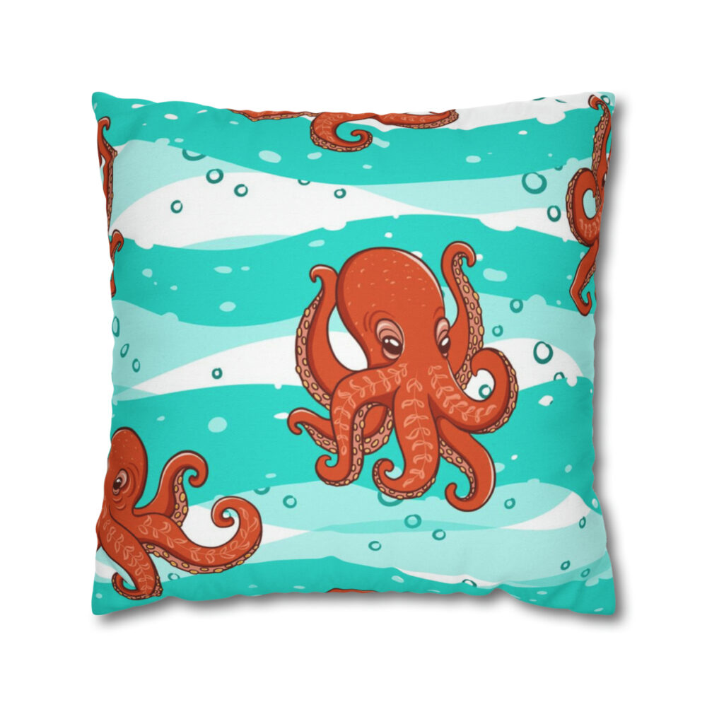 Orange Octopus Pillow Covers