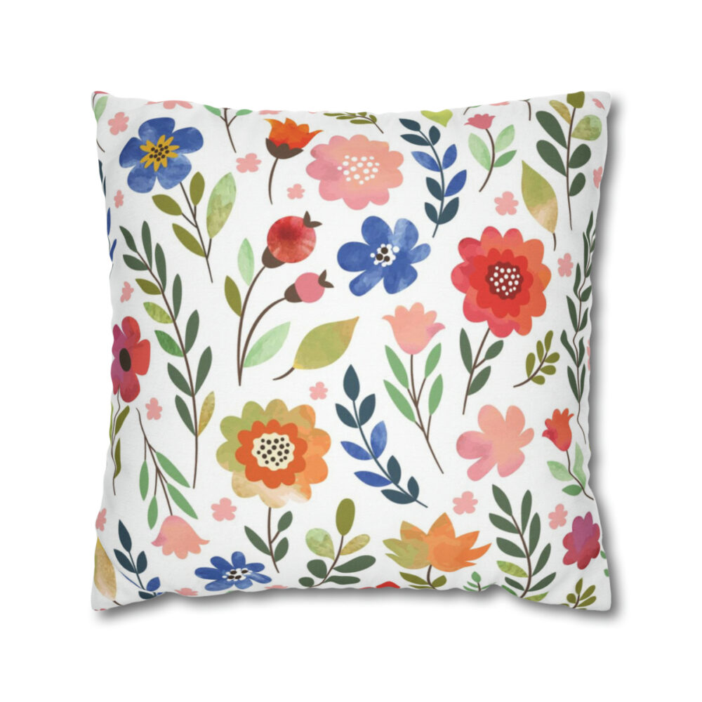 White Floral Pillow Covers