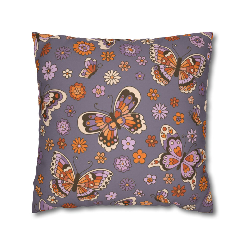 Purple Butterfly Pillow Covers