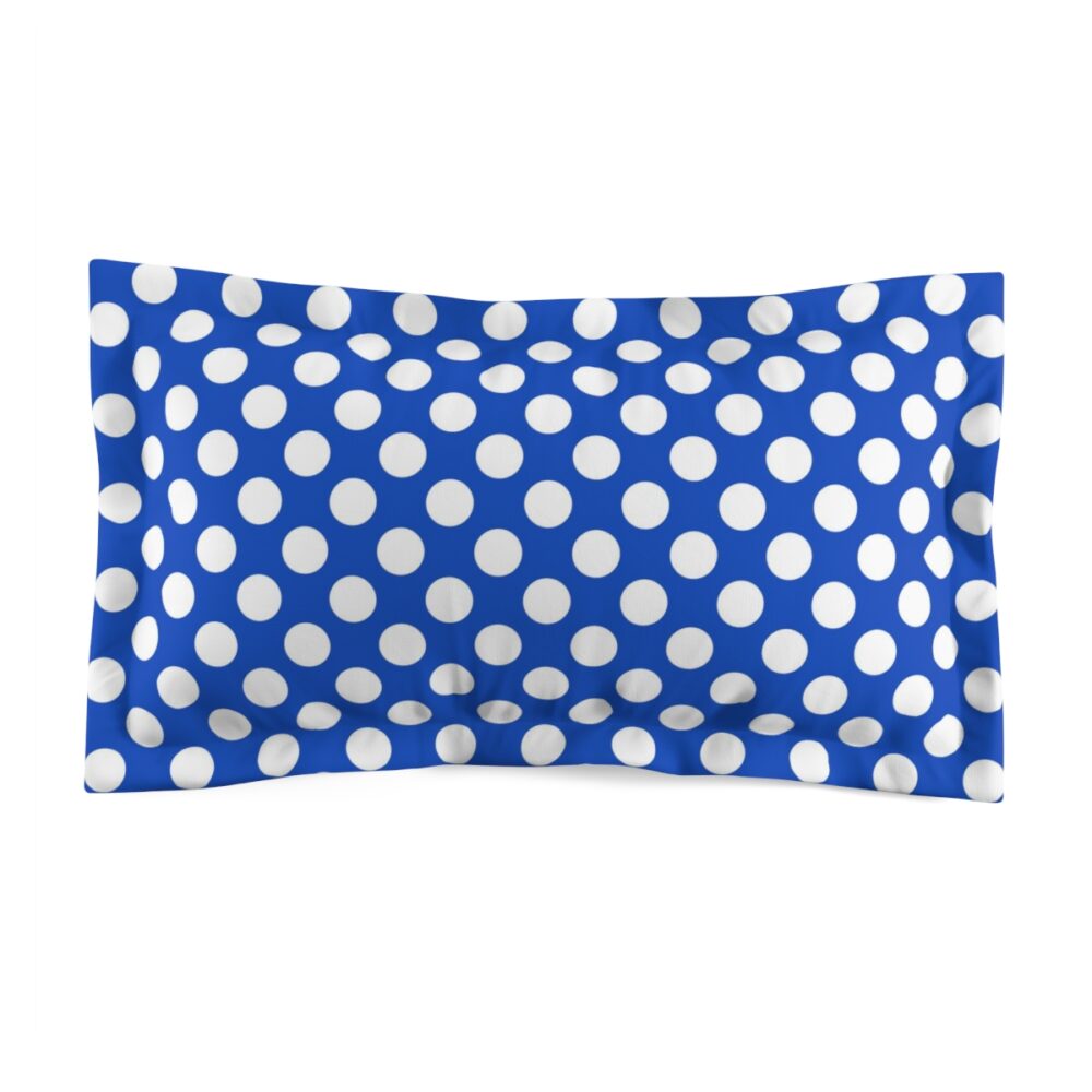 Blue Polka Dot Pillow Shams