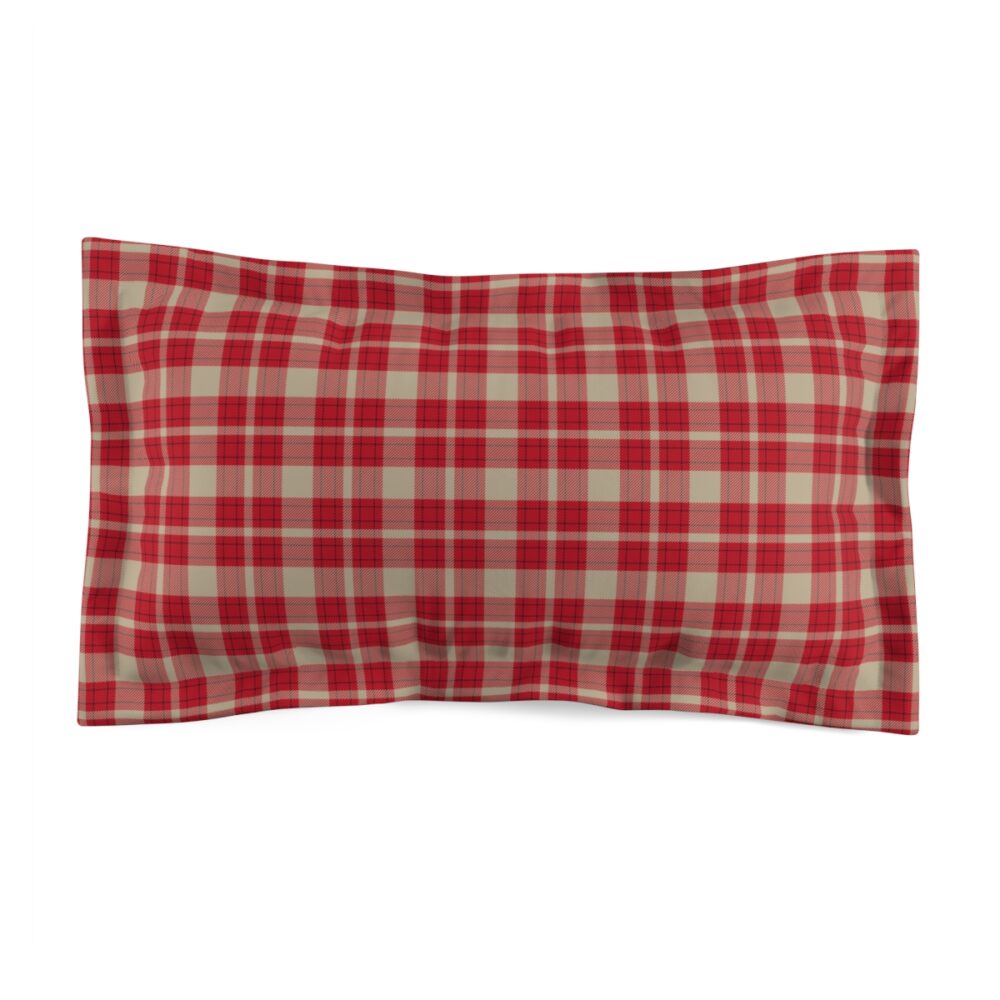 Red Checkered Pillow Shams