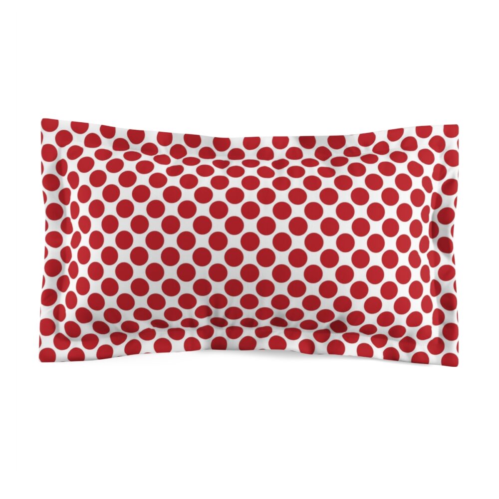 Red Polka dot Pillow Shams