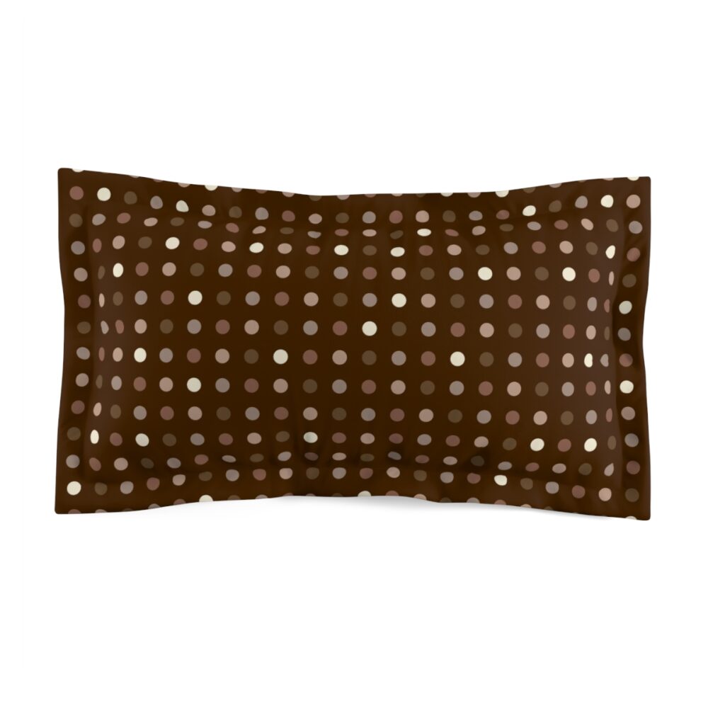 Brown Polka Dot King Sham