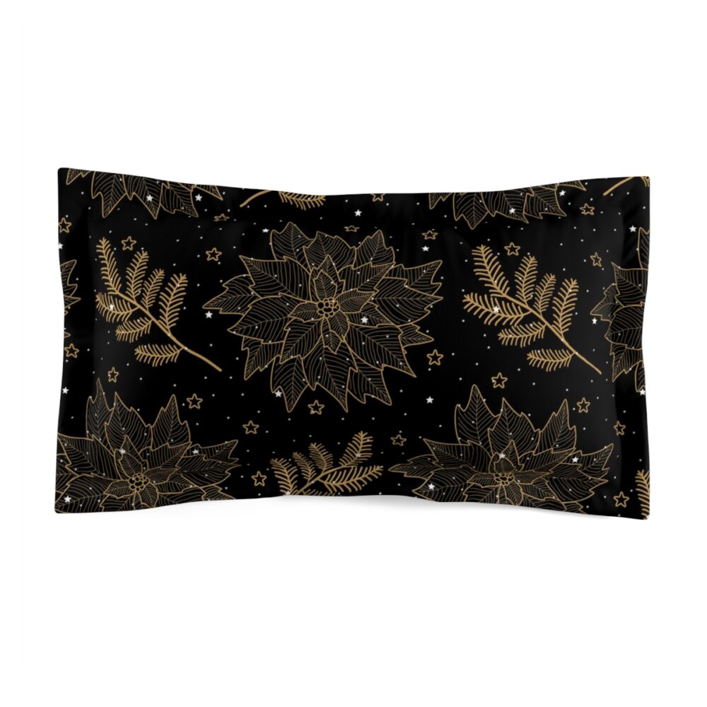 Black Christmas Pattern Pillow Case