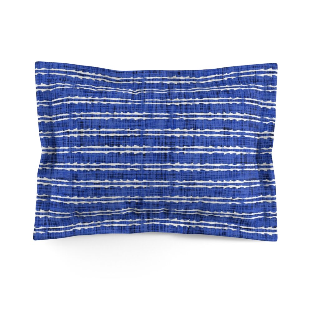 Blue Coastal Stripes Pillow Shams