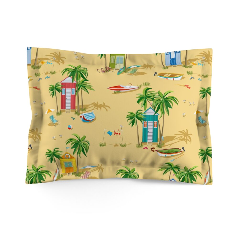 Yellow Beach Theme Pillow Shams