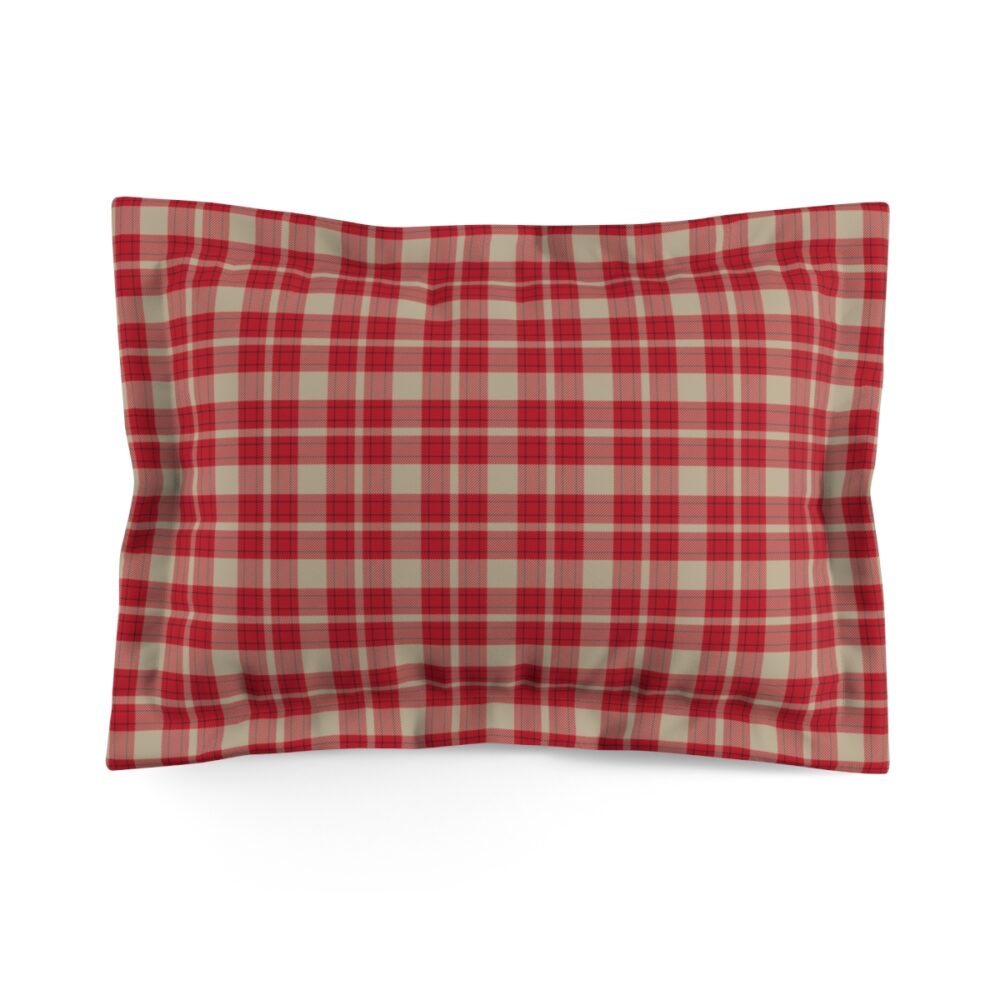 Red Checkered Pillow Case