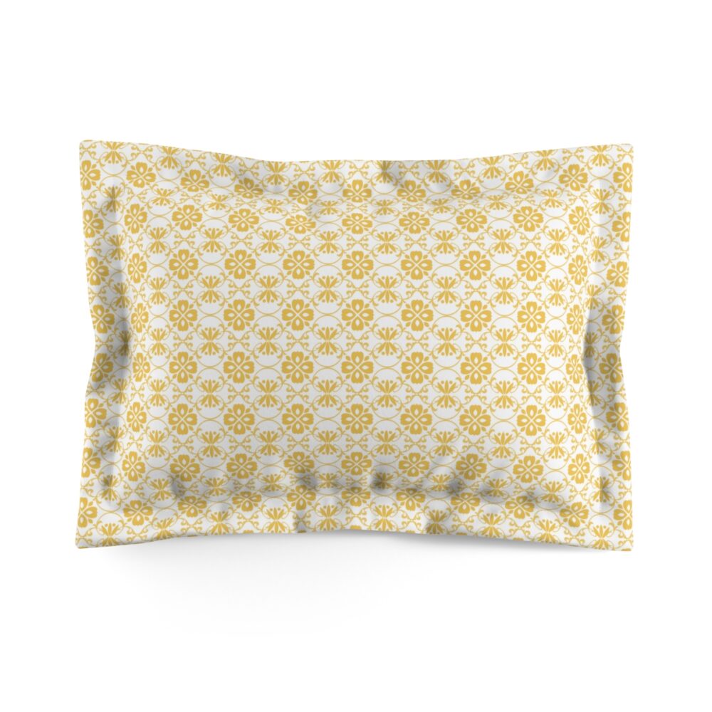 Yellow Floral Pillow Shams