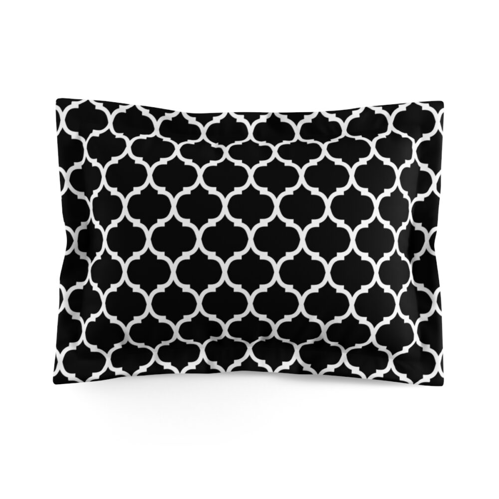 Black & White Moroccan Pillow Shams