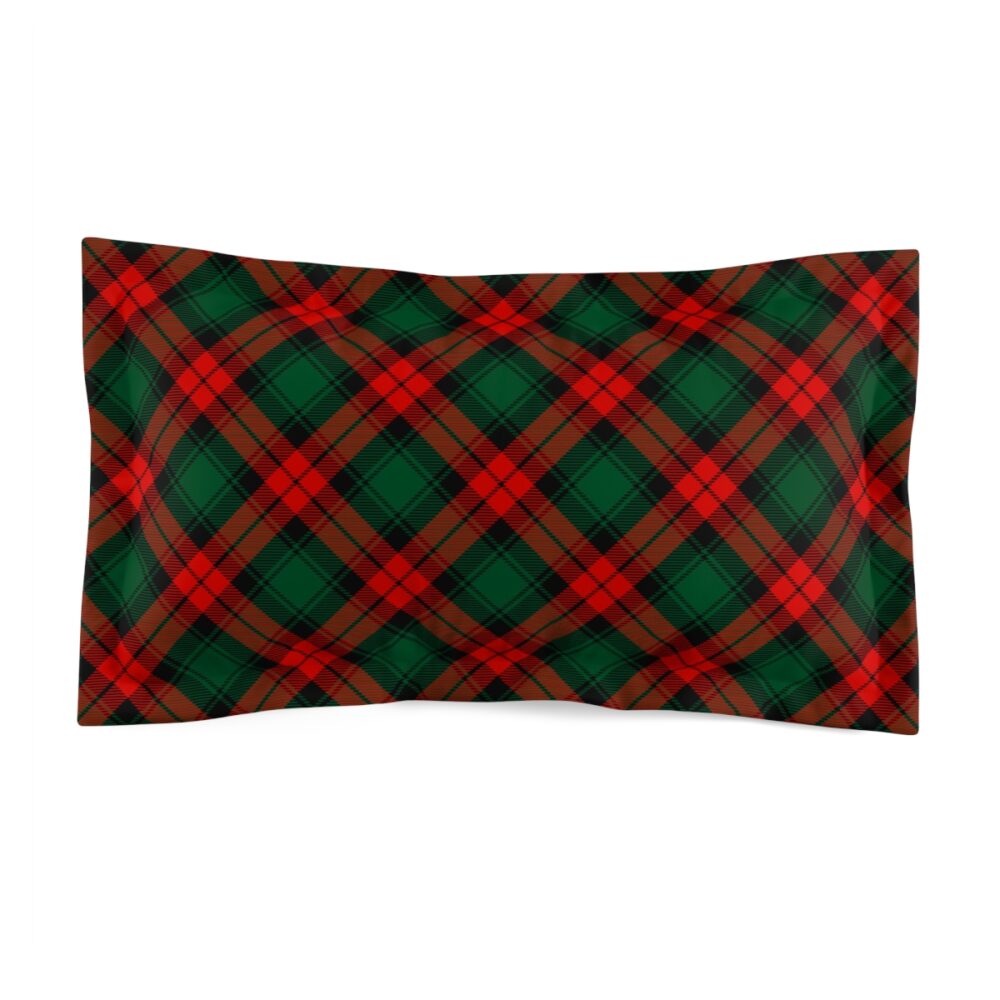 Green Plaid Pillow Shams