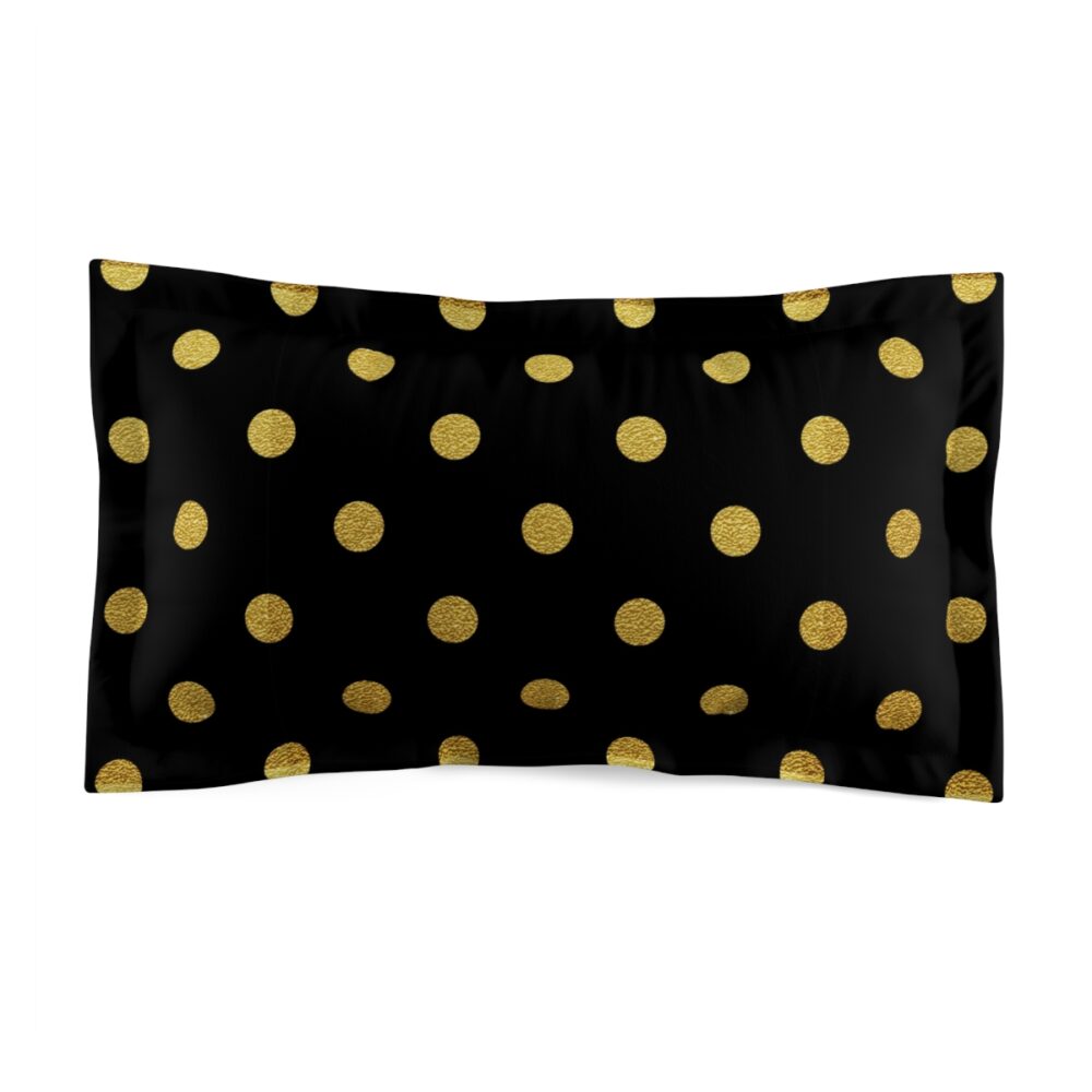 Black and Gold King Size Pillow Shams