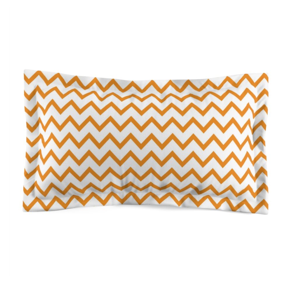 Orange Chevron King Pillow Shams