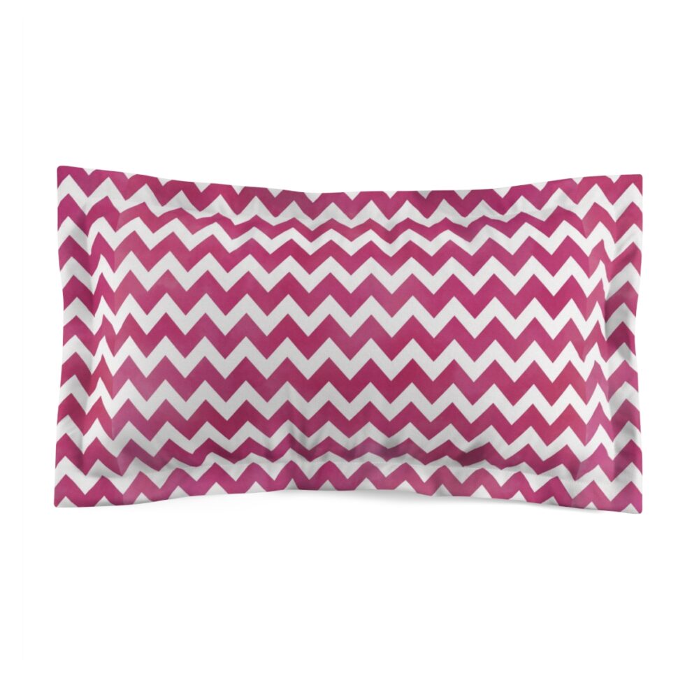 Hot Pink Chevron King Pillow Shams