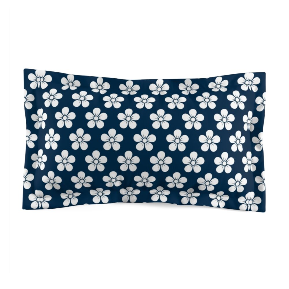 Blue Floral King Pillow Shams