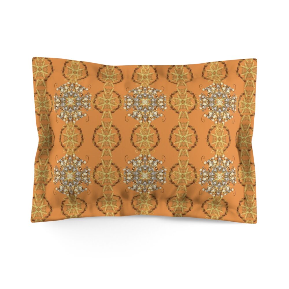 Orange Art Deco Pillow Shams