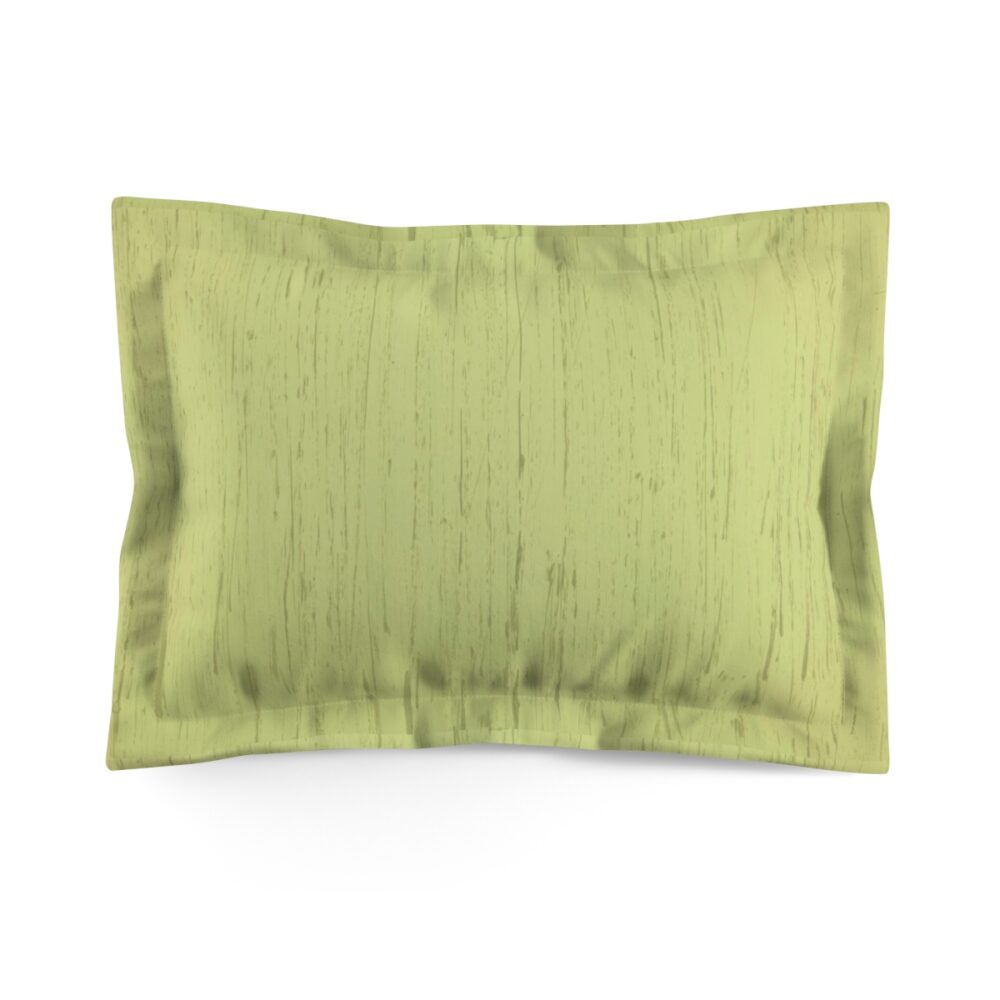 Green Textured Pillow Shams