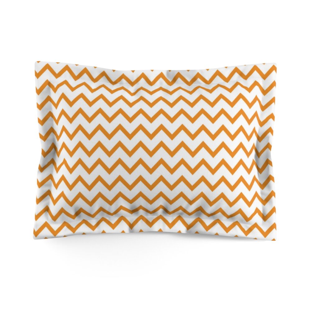 Orange Chevron Bed Pillow Shams