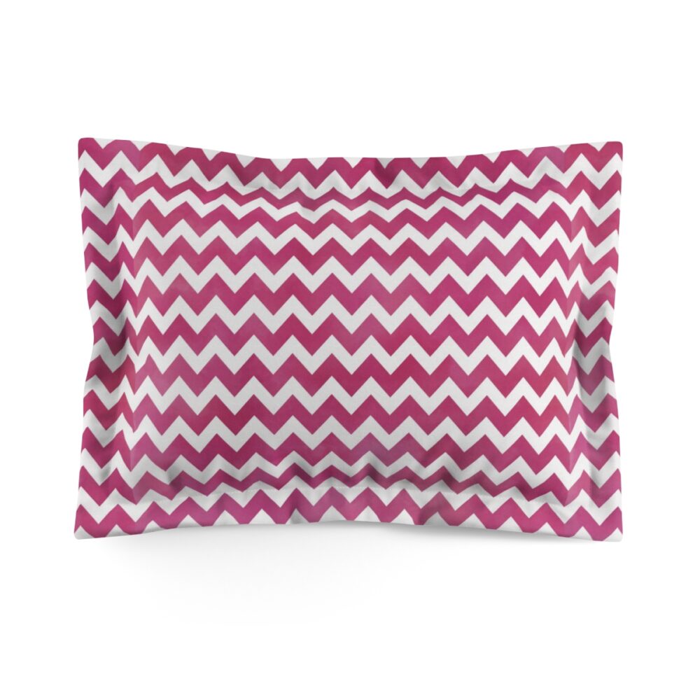 Hot Pink Chevron Pillow Shams