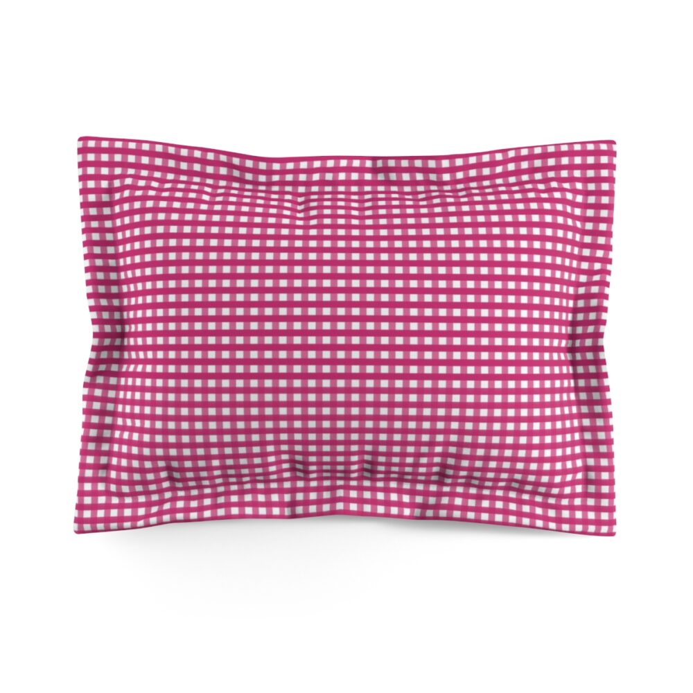 Pink Gingham Pillow Shams