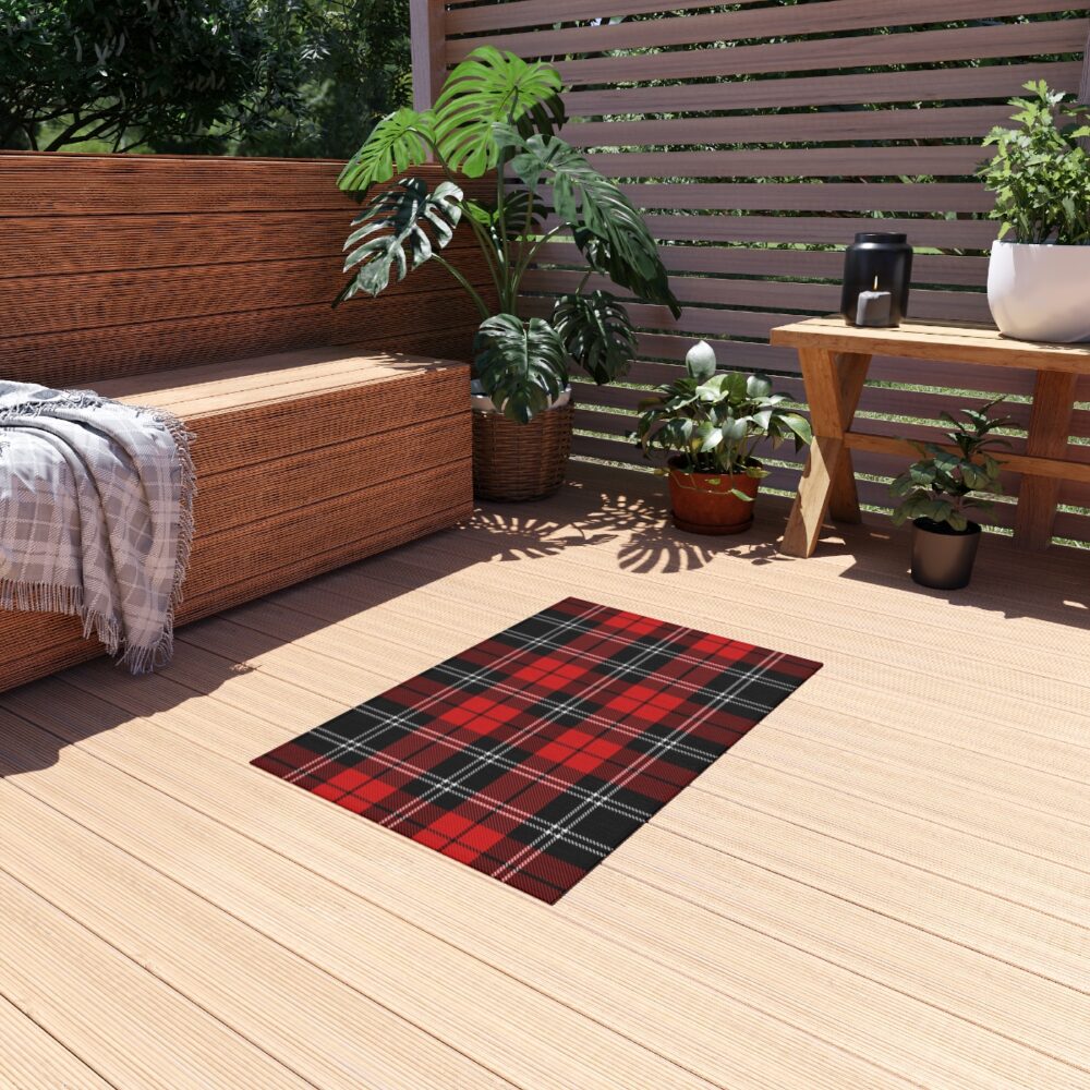 Red and Black Plaid Rugs