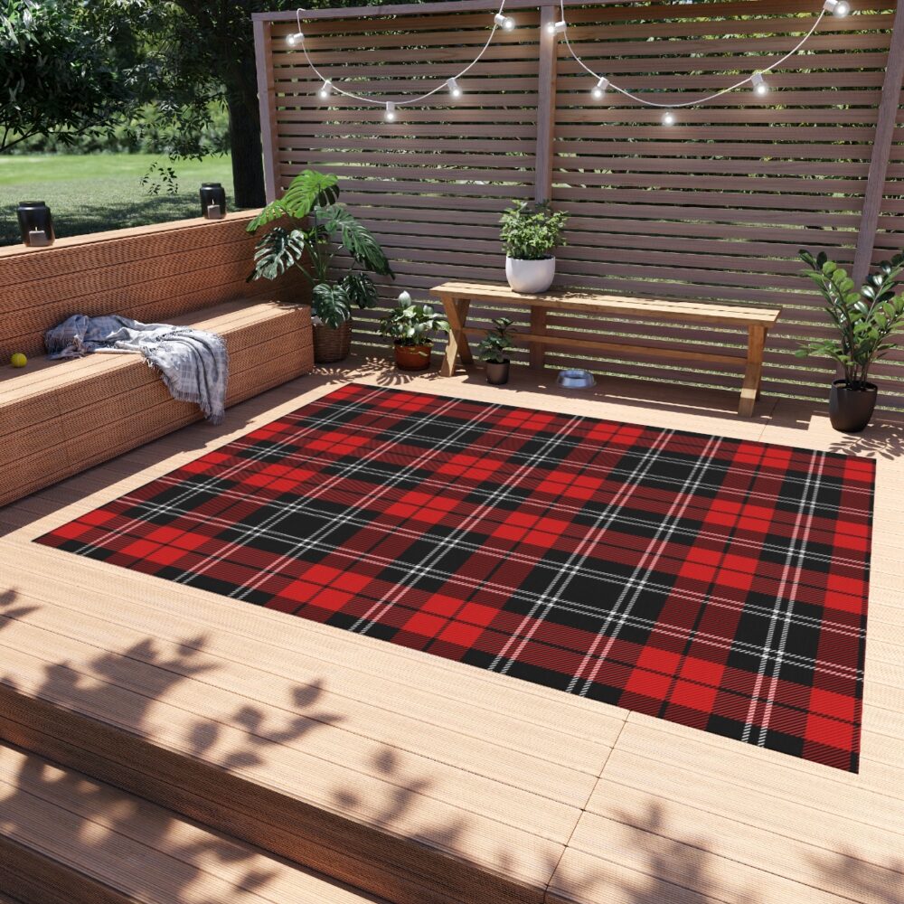 Red and Black Plaid Rugs