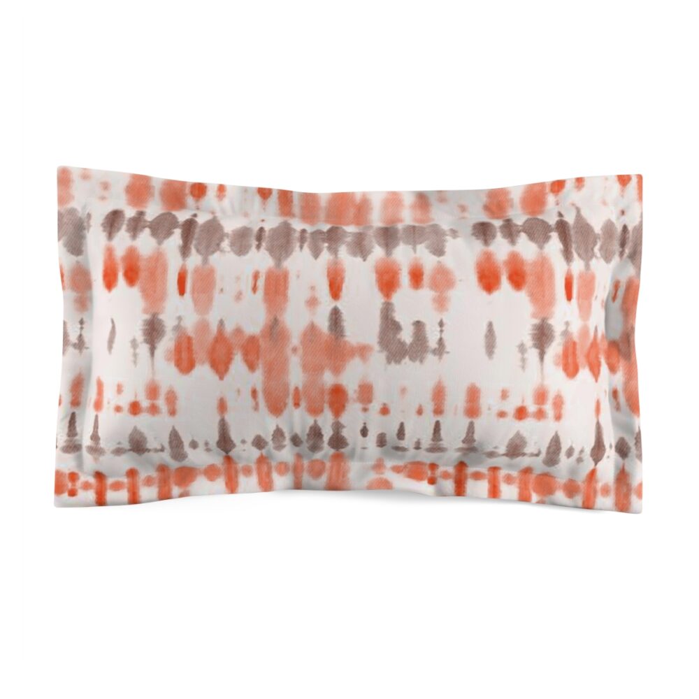 Orange Striped King Pillow Shams