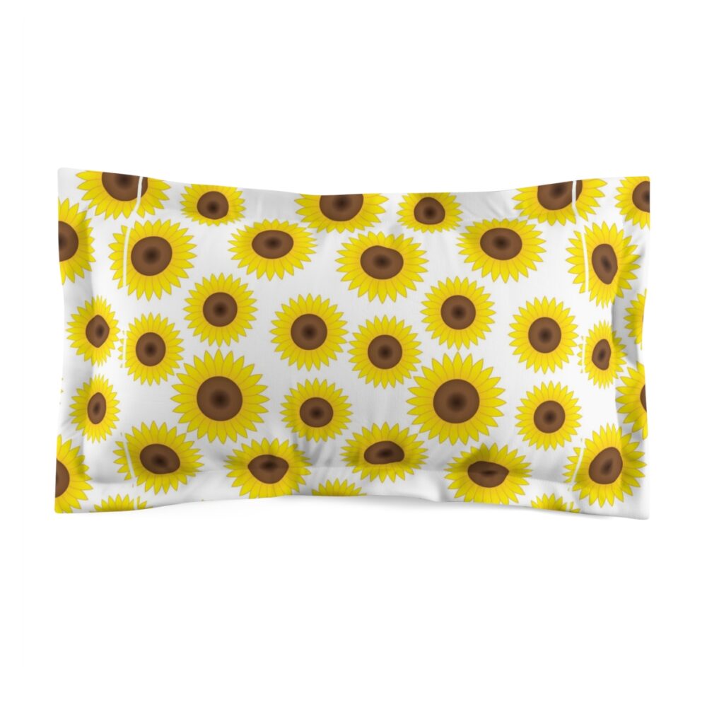 Yellow Sunflower King Pillow Shams