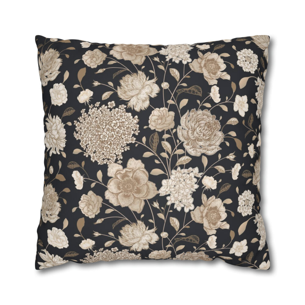 White Flowers Pillow Shams