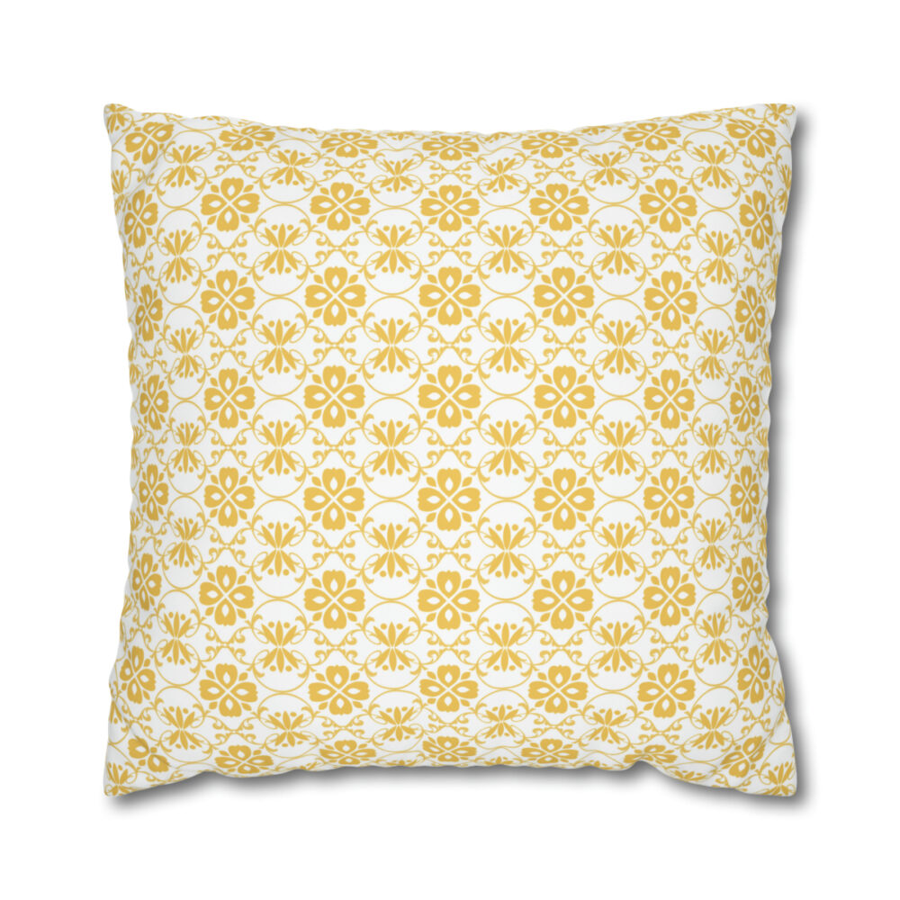 Yellow Floral Pillow Shams