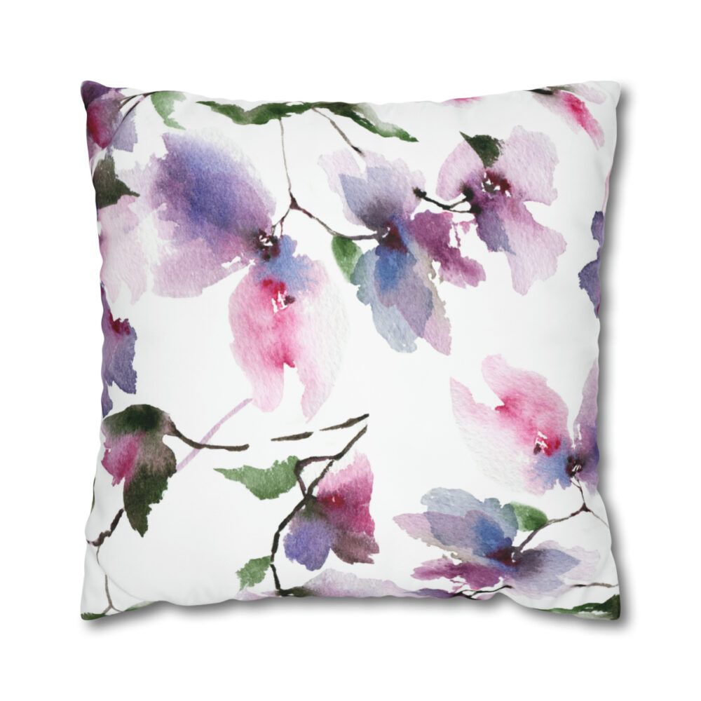 Pink Flowers Pillow Shams