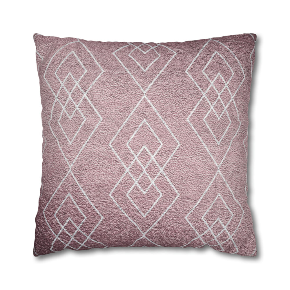 Silver Geometric Euro Shams