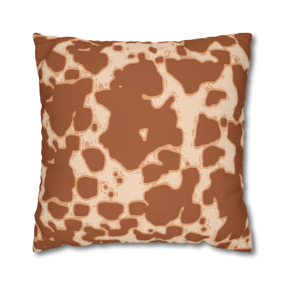 Beige Cow Print Pillow Covers