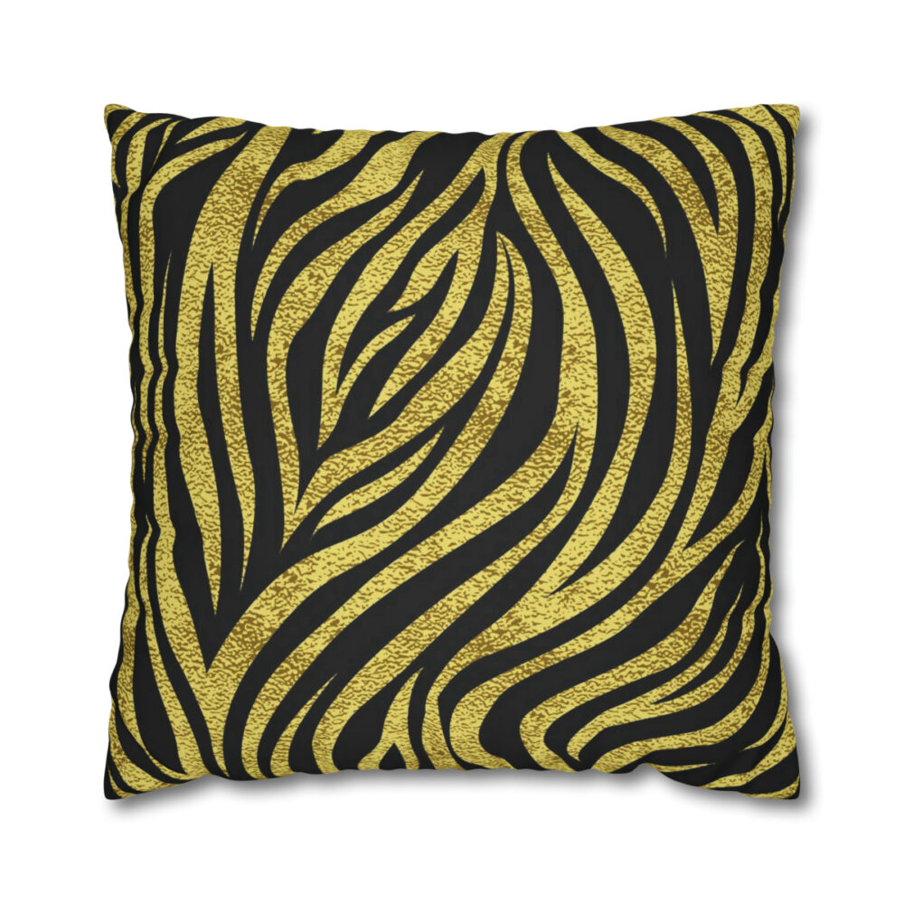 Gold Zebra Pillow Shams