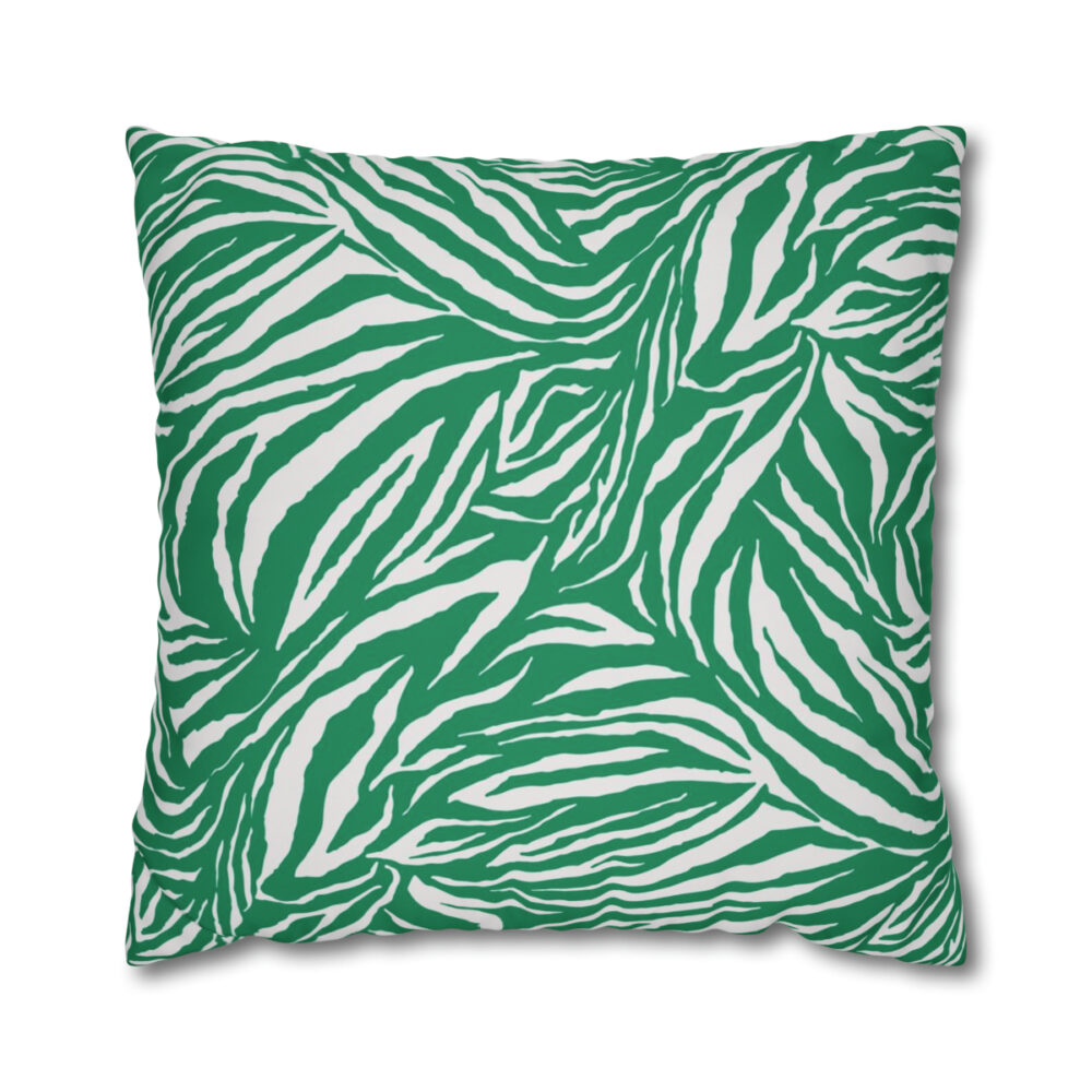 Green Zebra Pillow Covers