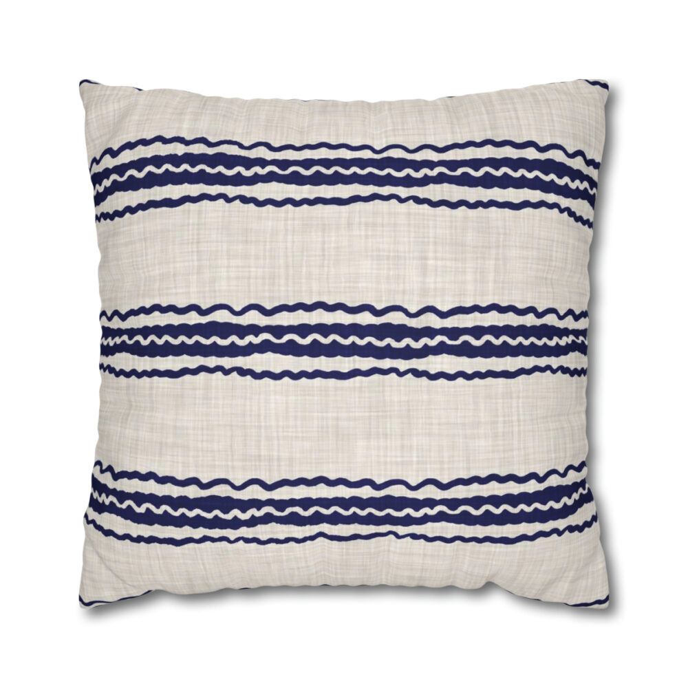 Blue Striped Euro Shams