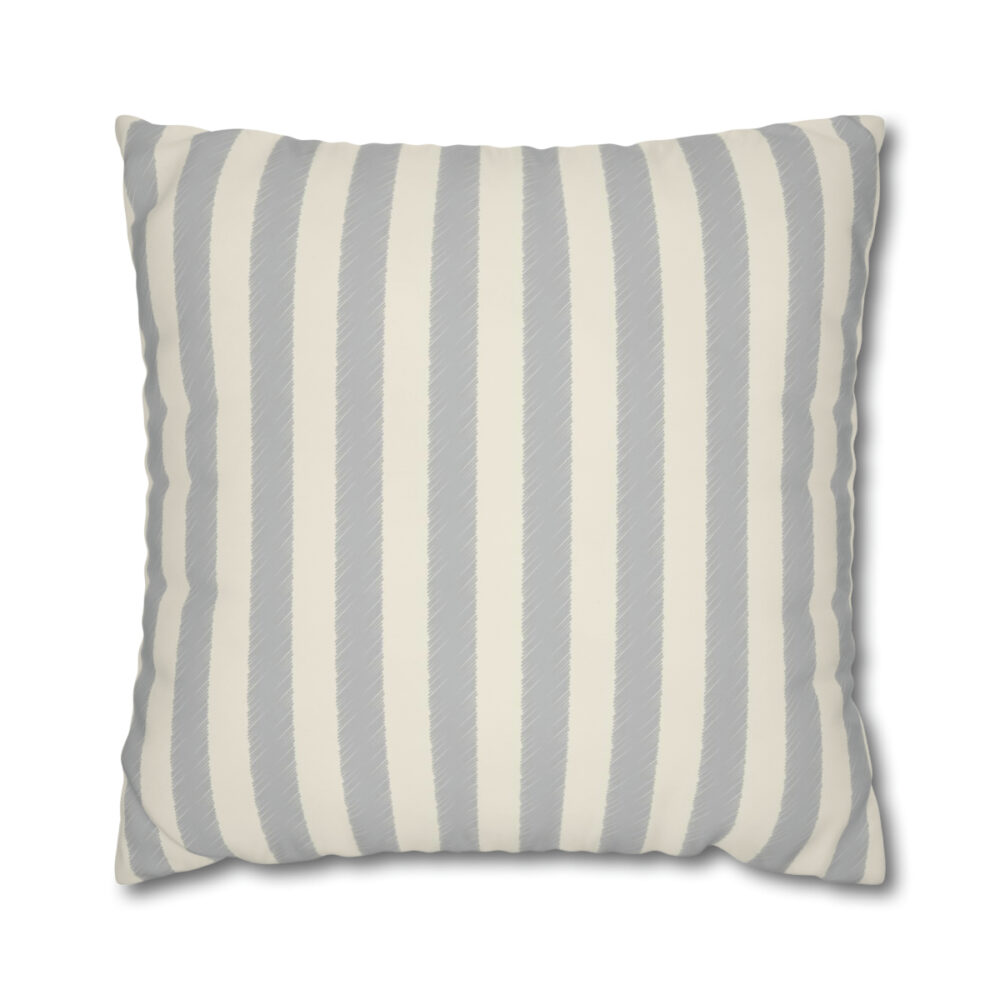 Grey Striped Euro Shams