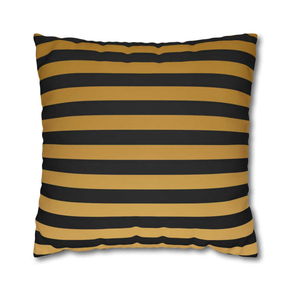 Black Gold Striped Euro Shams