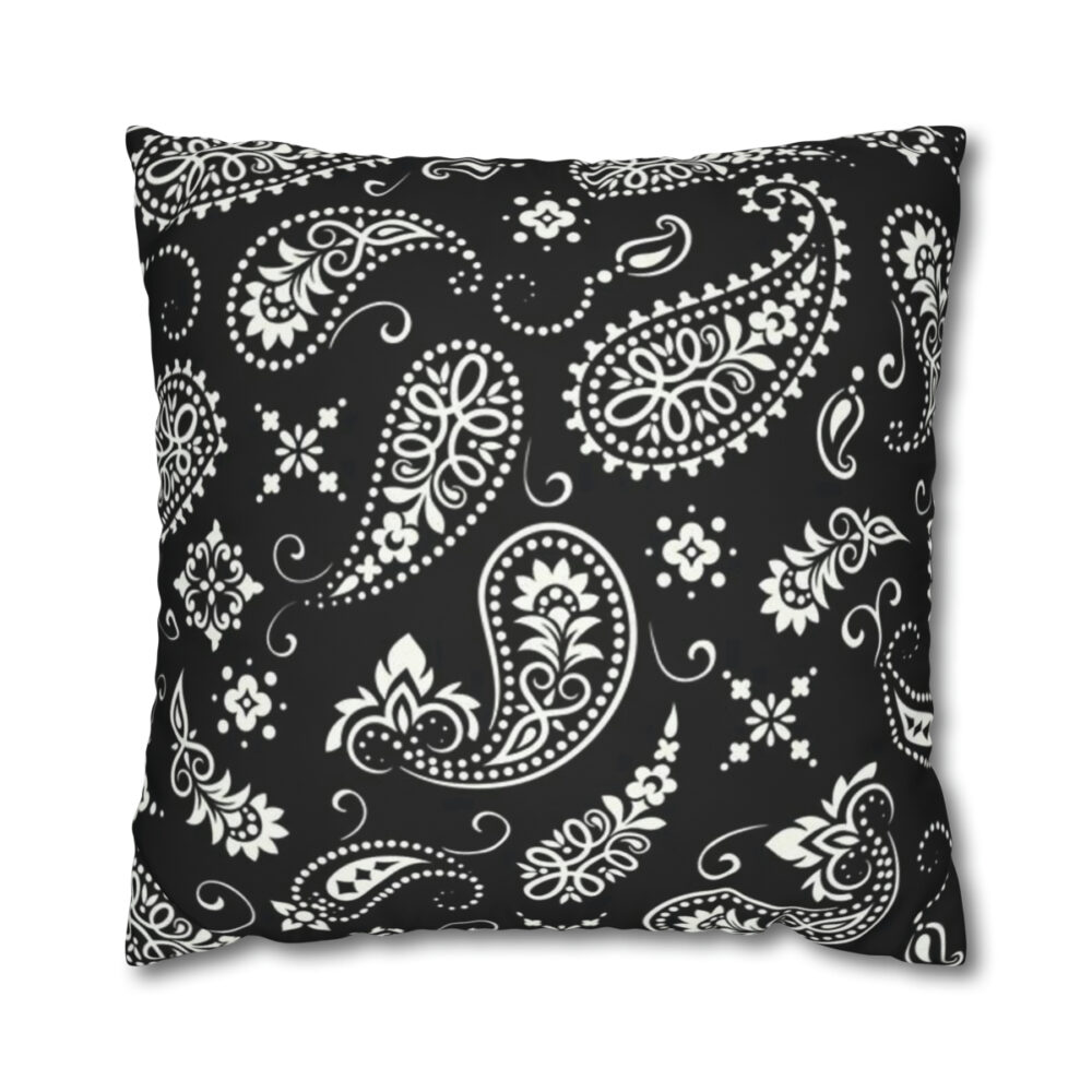 Black Paisley Euro Shams