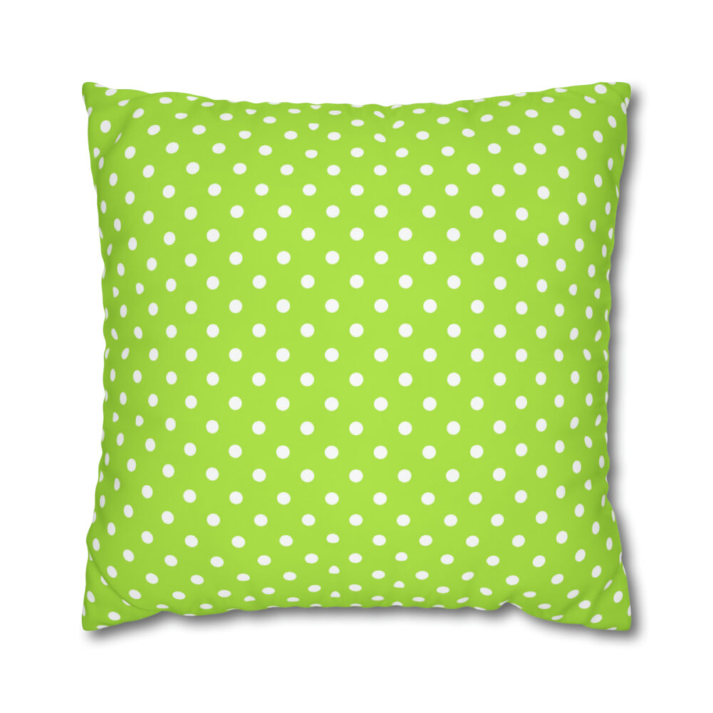 Green Polka Dot Euro Shams