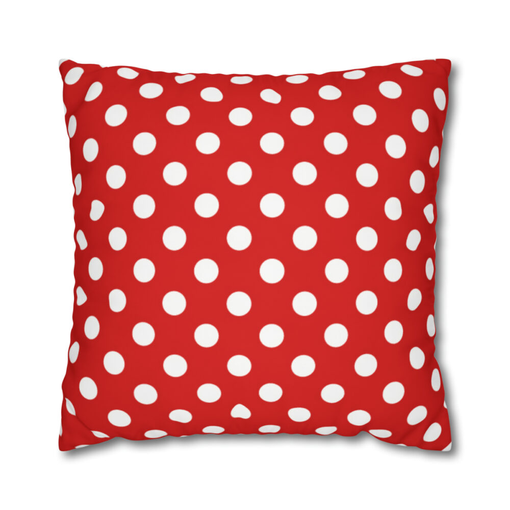 Red & White Polka Dot Euro Shams