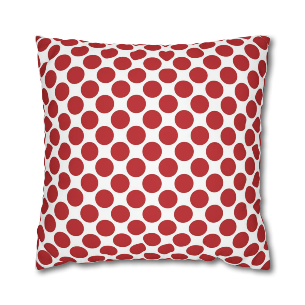 Red Polka Dots Euro Sham