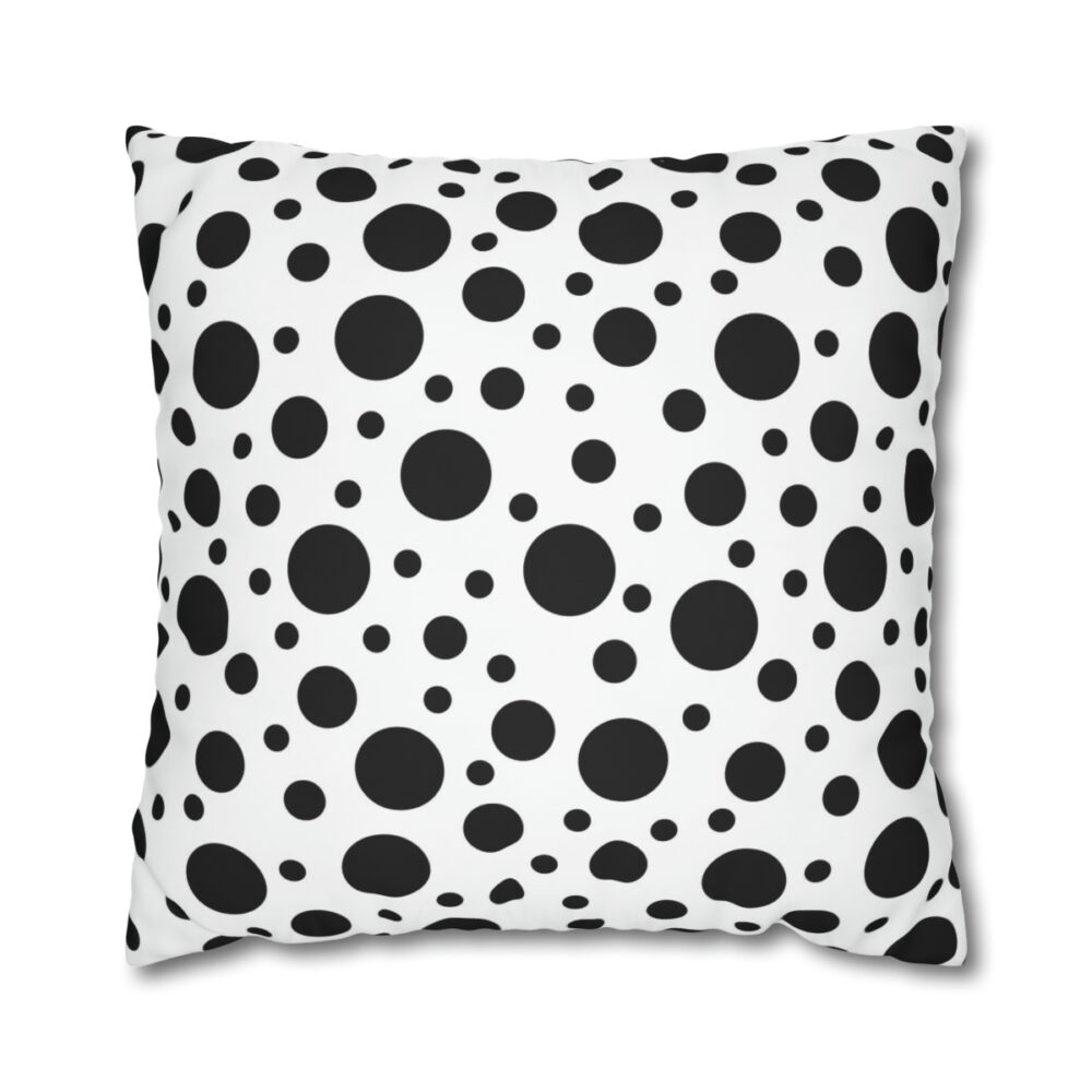 Black Polka Dots Euro Shams