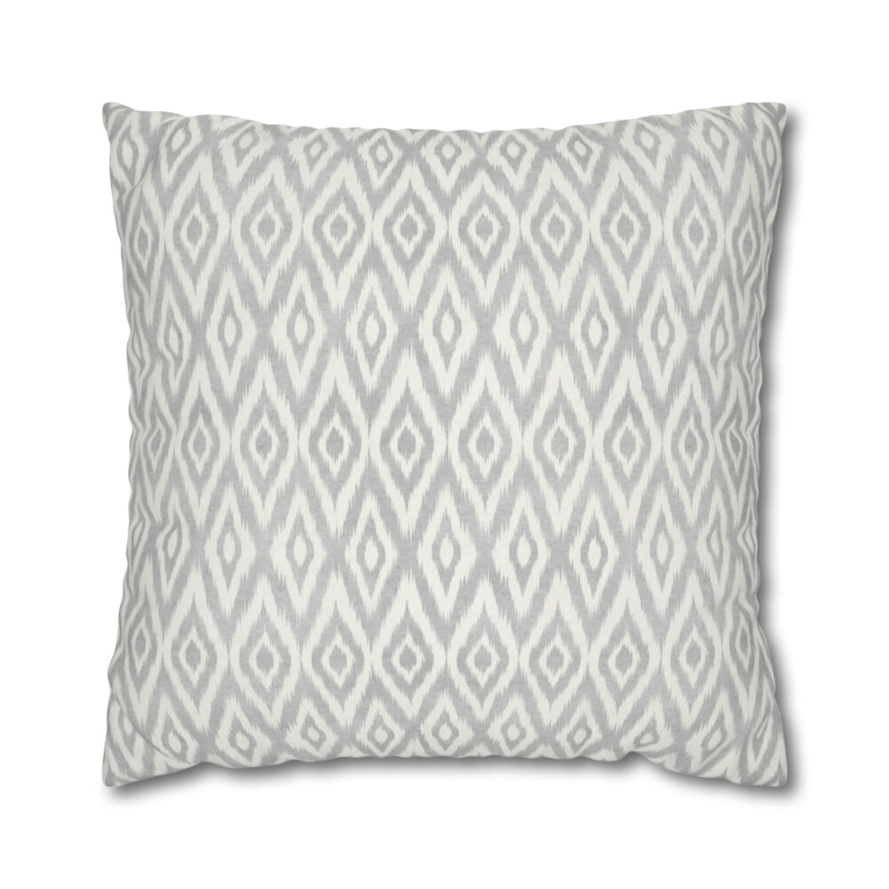 Grey Ikat Euro Shams