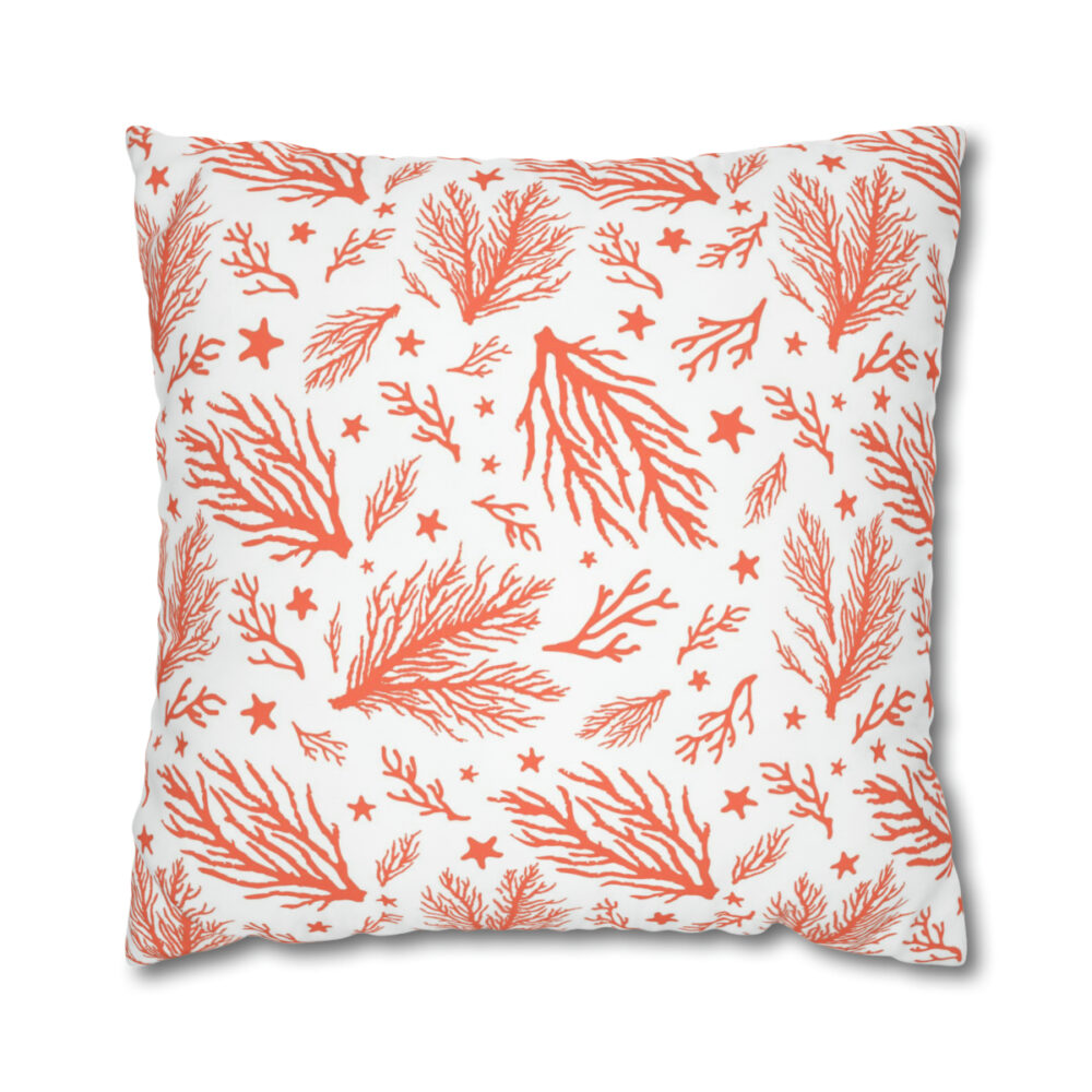 Orange Coral Pillow Shams