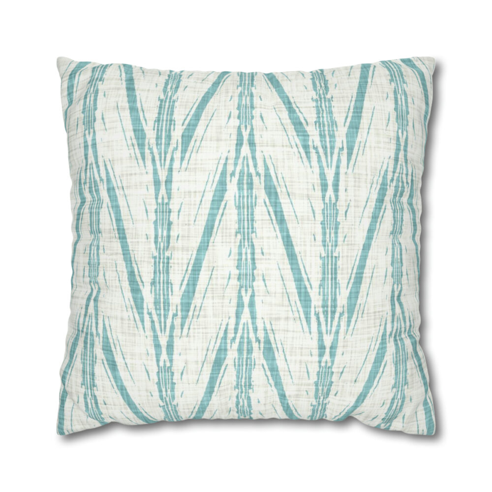 Sea Green Striped Euro Sham