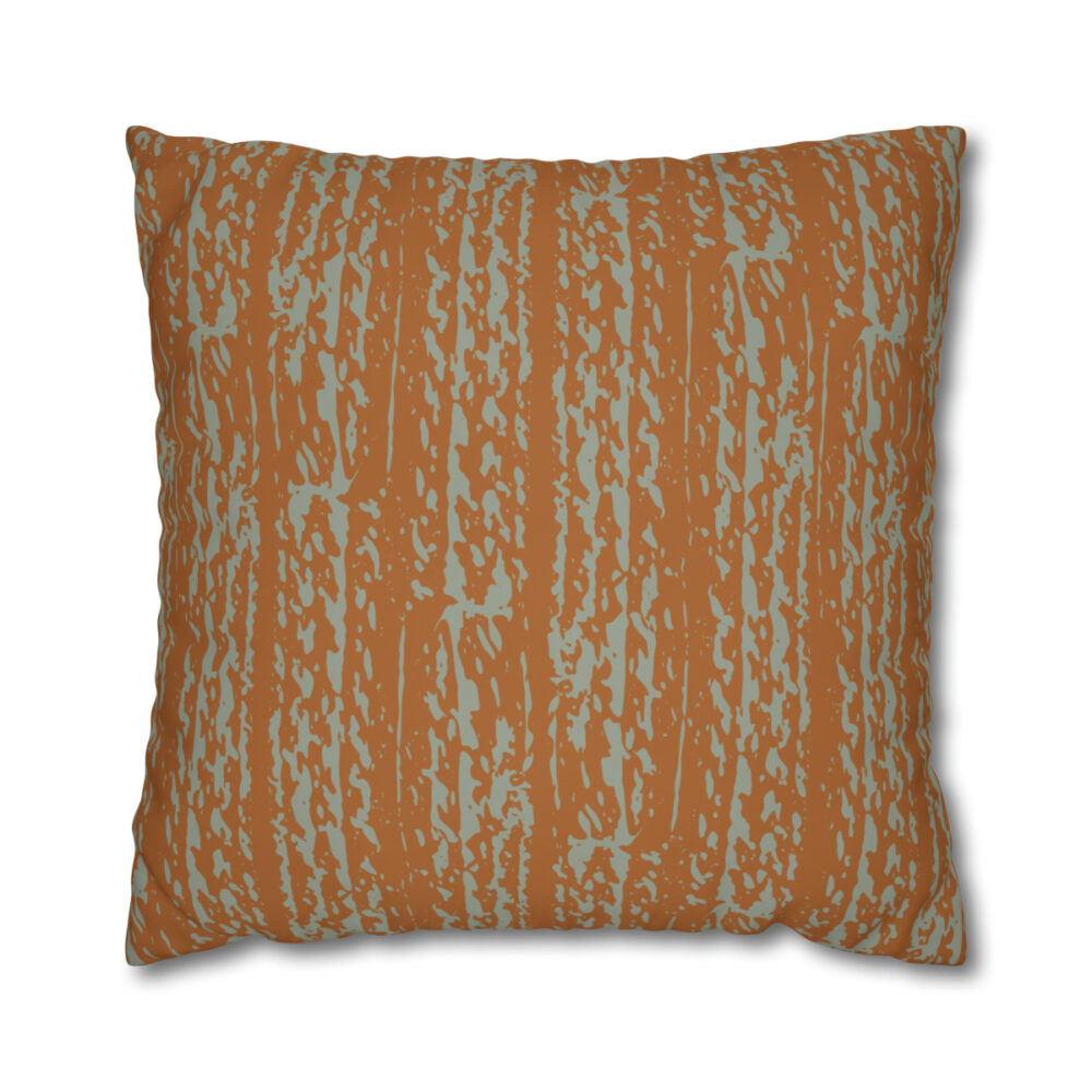 Orange Striped Euro Pillow Shams