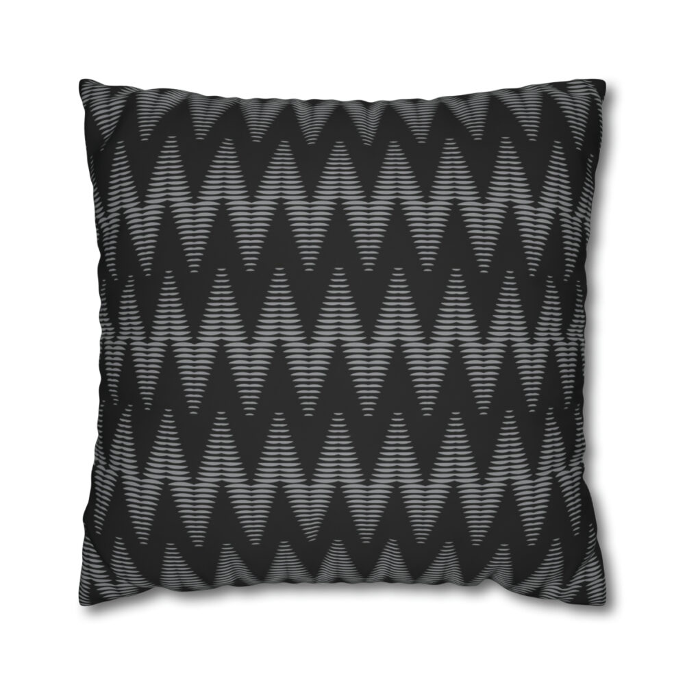 Black Striped Euro Pillow Shams