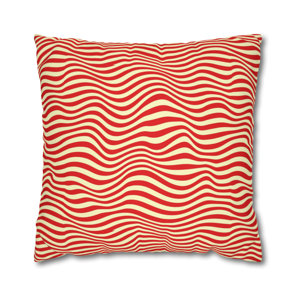 Red Striped Pillow Shams