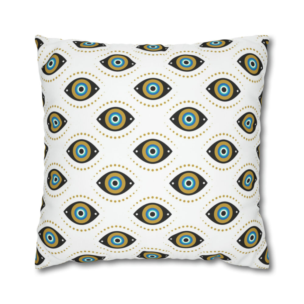 Evil Eyes Print Euro Shams