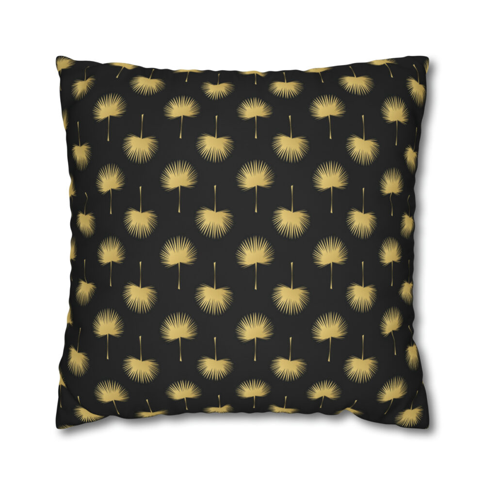 Gold Palm Leaves Euro Shams